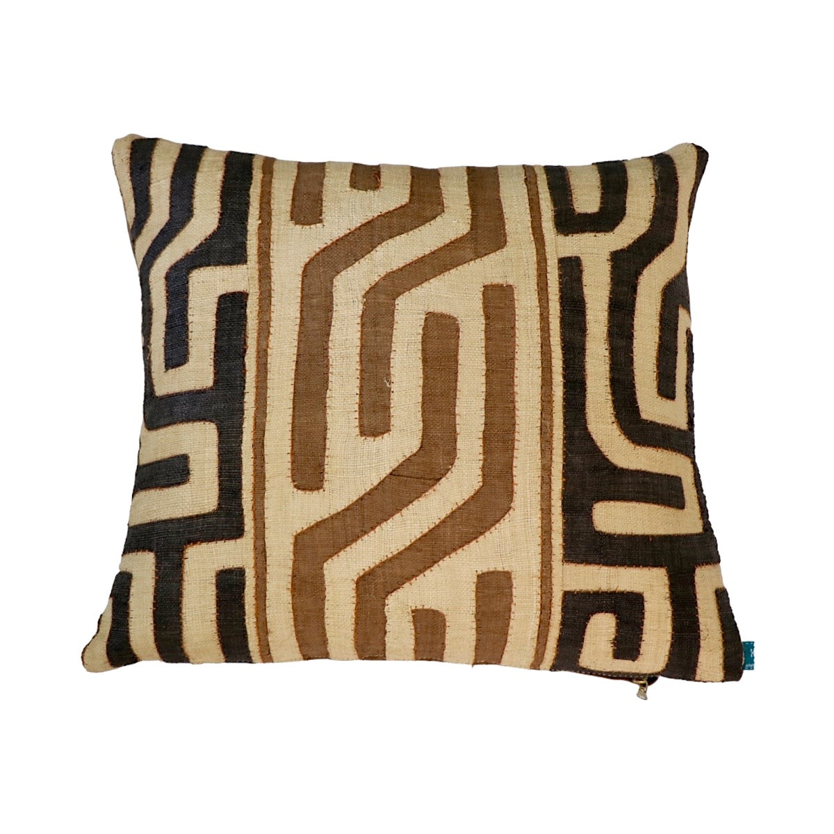 Kuba Raffia Cloth Pillow