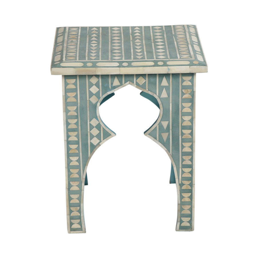 Luna Bone Inlay Stool