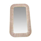 Mocha Striped Bone Inlay Mirror