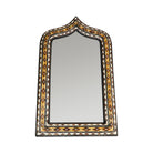 Moroccan Bone Inlaid Arch Mirror