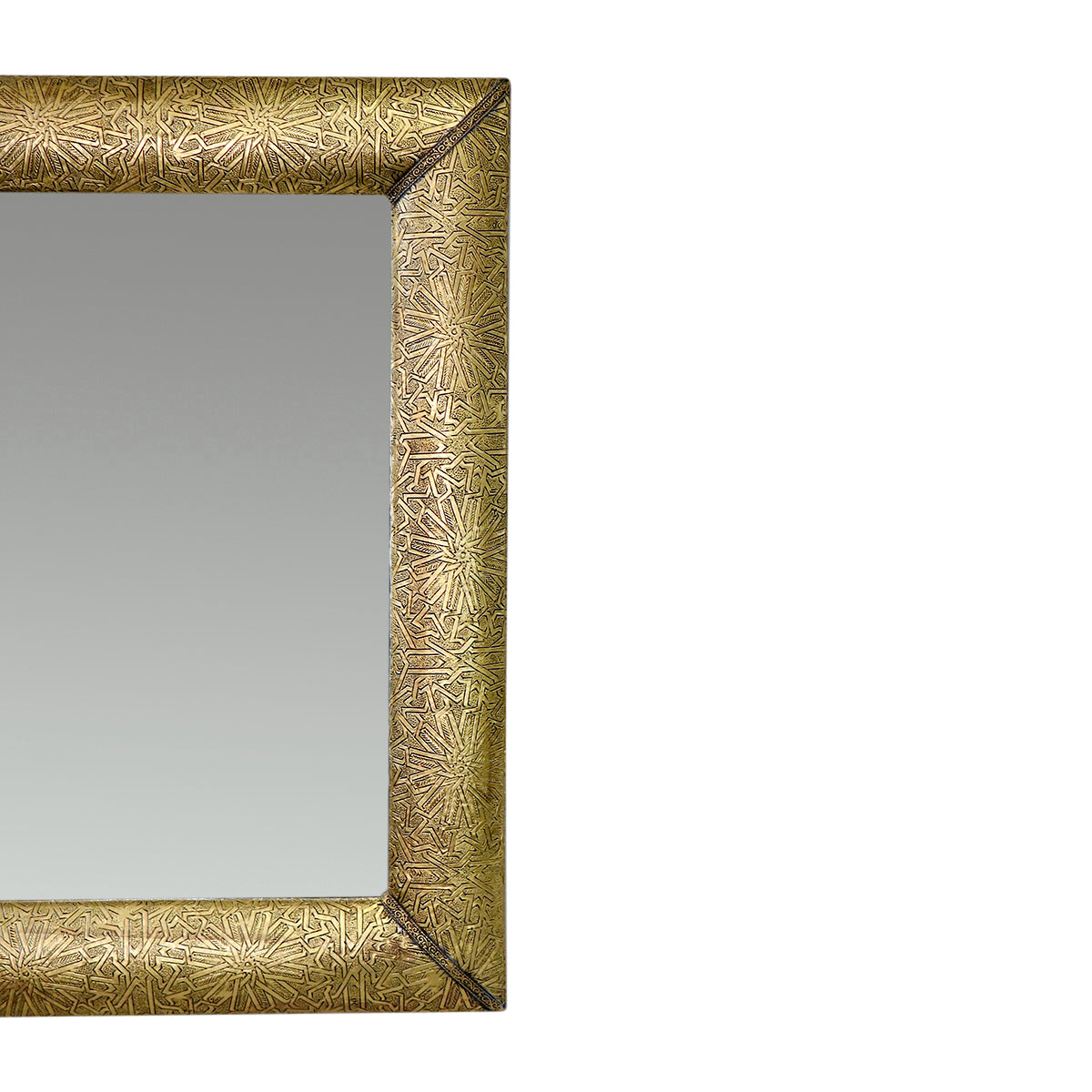 Moroccan Brass Metal Arabesque Mirror