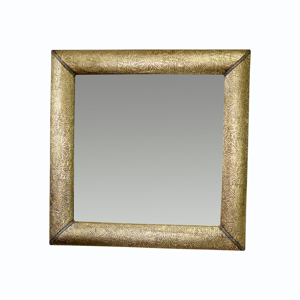 Moroccan Brass Metal Arabesque Mirror