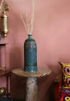 Moroccan Ceramic Vase with Arabic Calligraphy