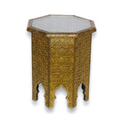 Moroccan Gold Metal Table