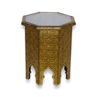 Moroccan Gold Metal Table
