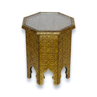 Moroccan Gold Metal Table