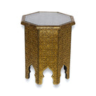 Moroccan Gold Metal Table