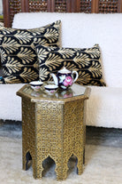 Moroccan Gold Metal Table