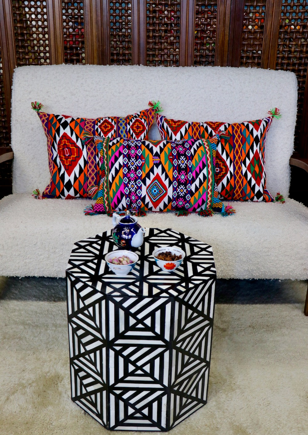 Moroccan Old Rug Pillow