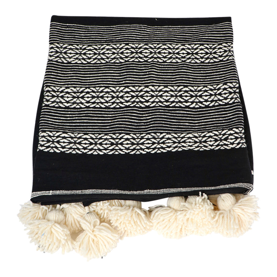 Moroccan Pom Pom Blanket