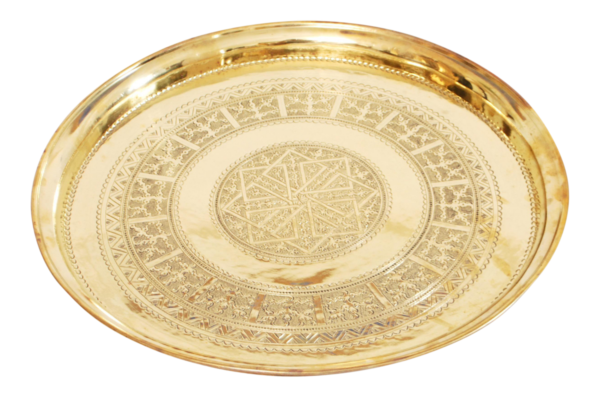 Moroccan Brass Tray