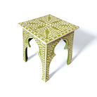 Olive Green Bone Inlay Table