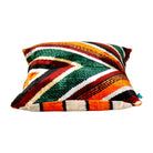 Check-board Ikat Velvet Pillow