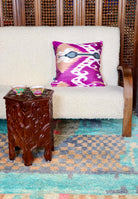 Pink Boukhara Ikat Pillow