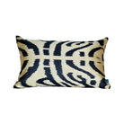 Rectangular Black & Gold Ikat Velvet Pillow