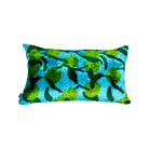 Rectangular Lime Ikat Velvet Pillow