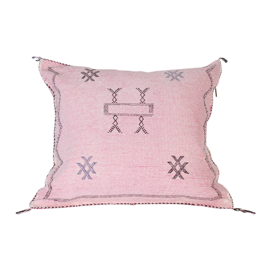 Rose Cactus Silk Pillow