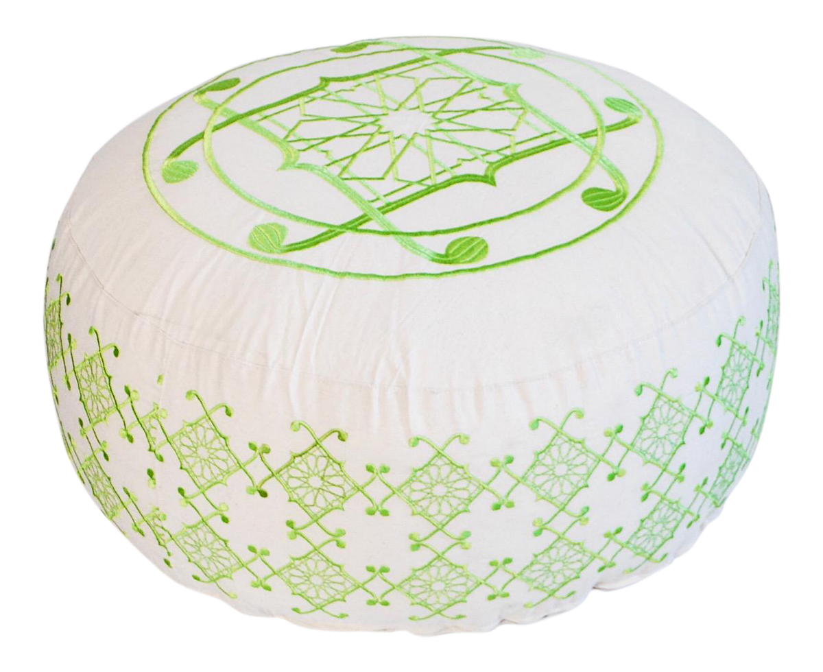 Selima Floor Pillow, Greenery