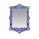 Tangier Dark Blue Bone Inlay Mirror