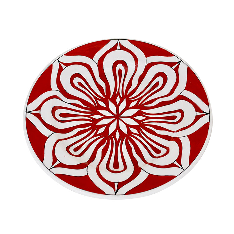 Turkish Red Tulip Iznik Plate