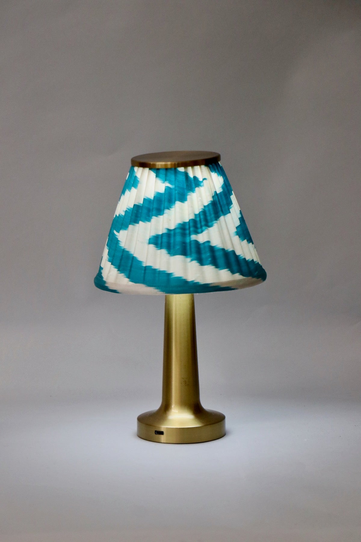 Turquoise Ikat Lampshade