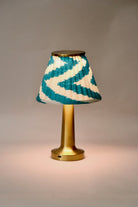 Turquoise Ikat Lampshade