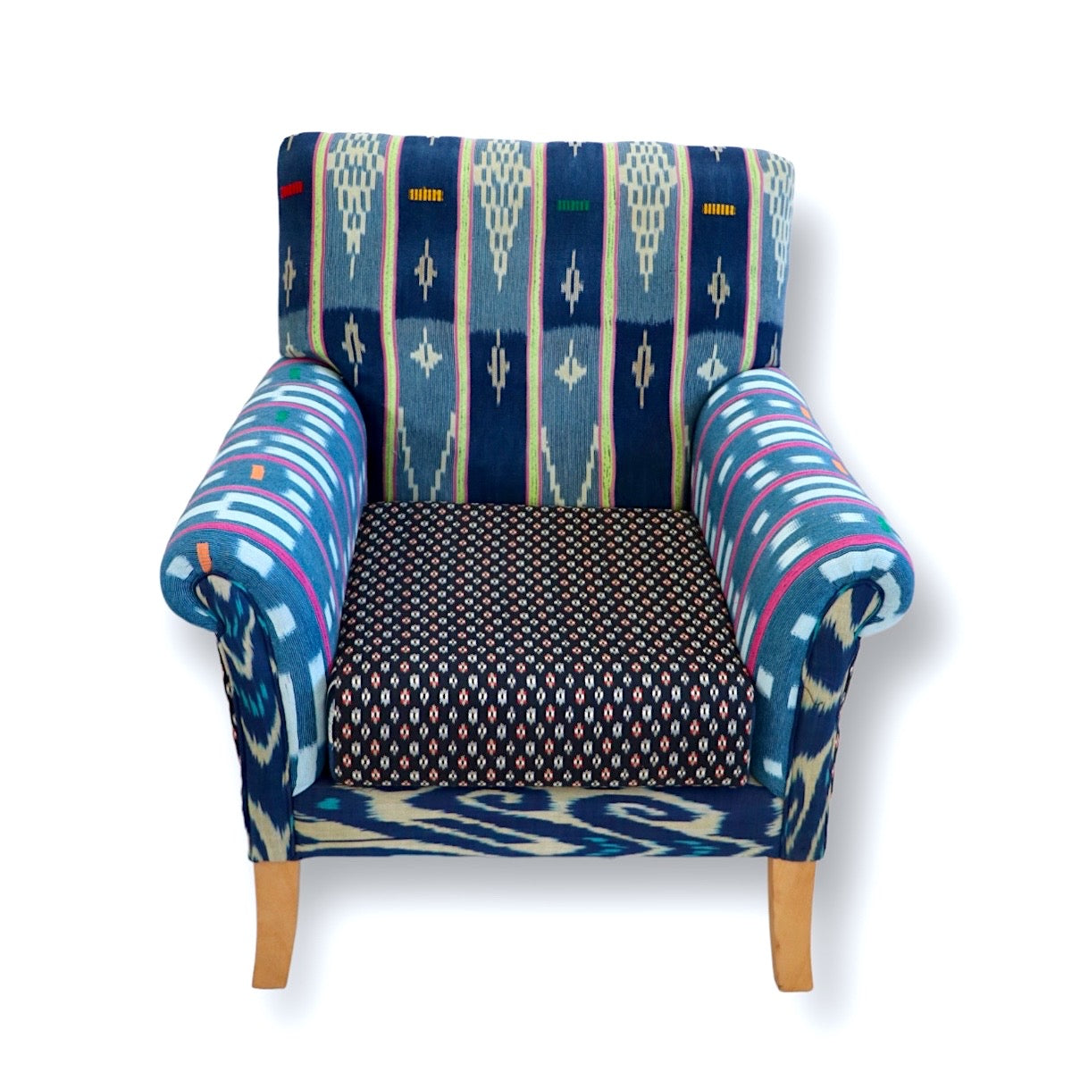 Vintage African Baule Cloth Chair