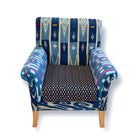 Vintage African Baule Cloth Chair