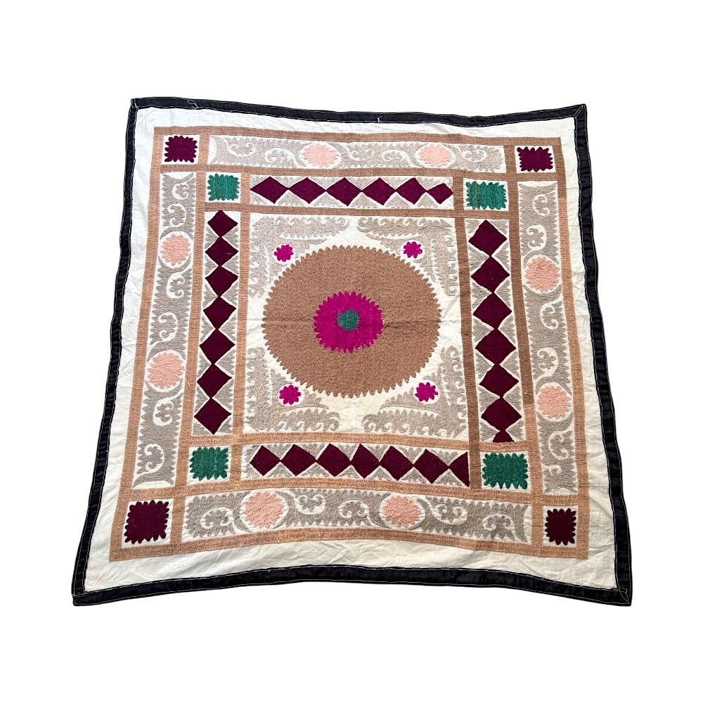 Vintage Hand-Embroidered Suzani Textile