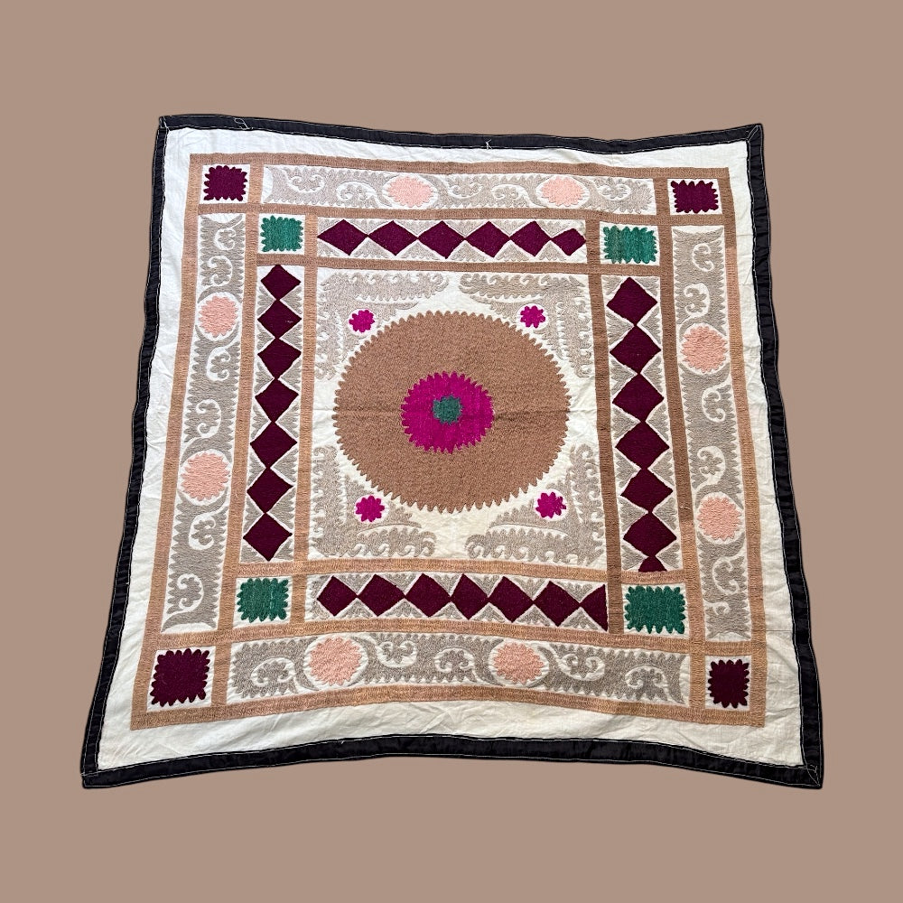 Vintage Hand-Embroidered Suzani Textile