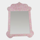 Taj Bone Inlay Mirror - Pink