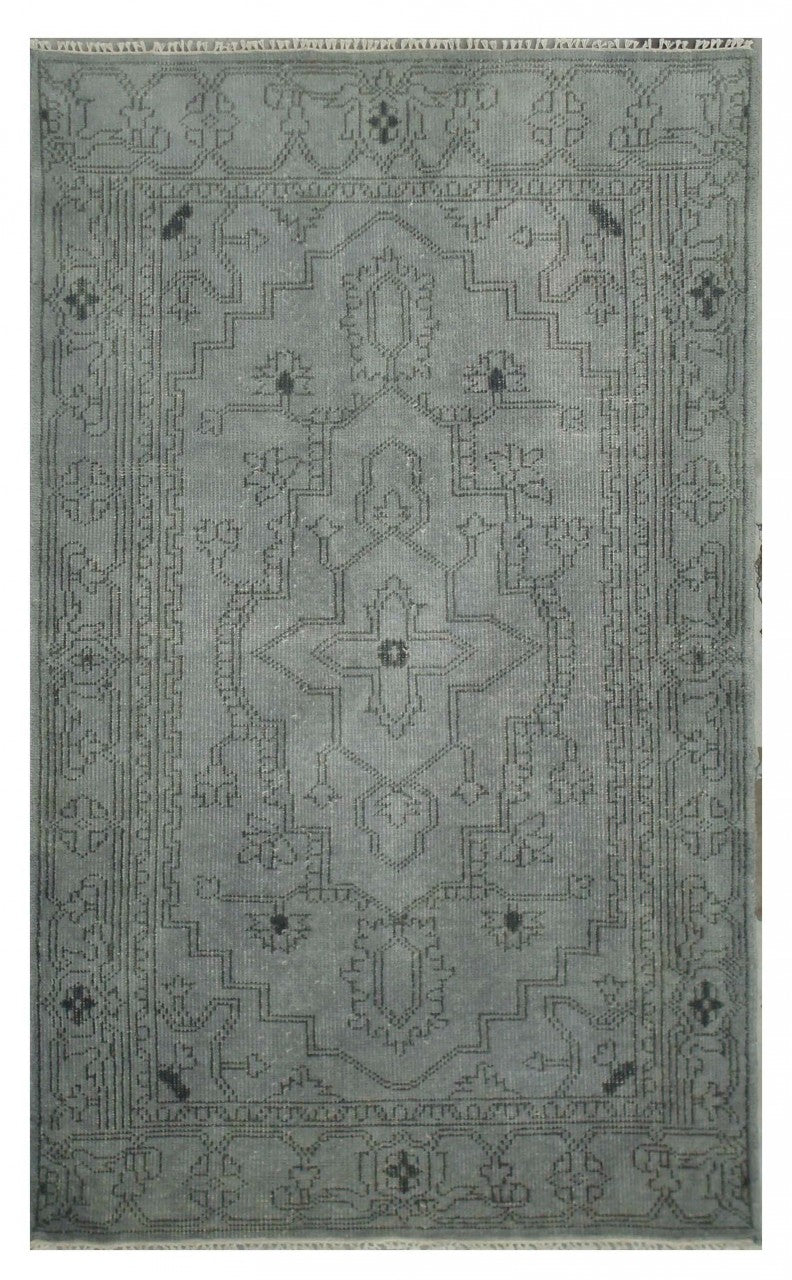 Over-dyed Rug, Grey 4' x 6'