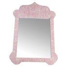 Taj Bone Inlay Mirror - Pink